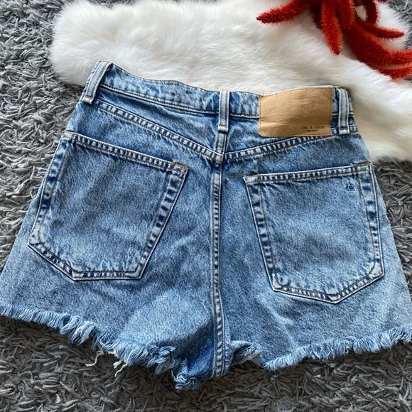 Rag & Bone High-Rise Denim Shorts - Picture 5 of 8